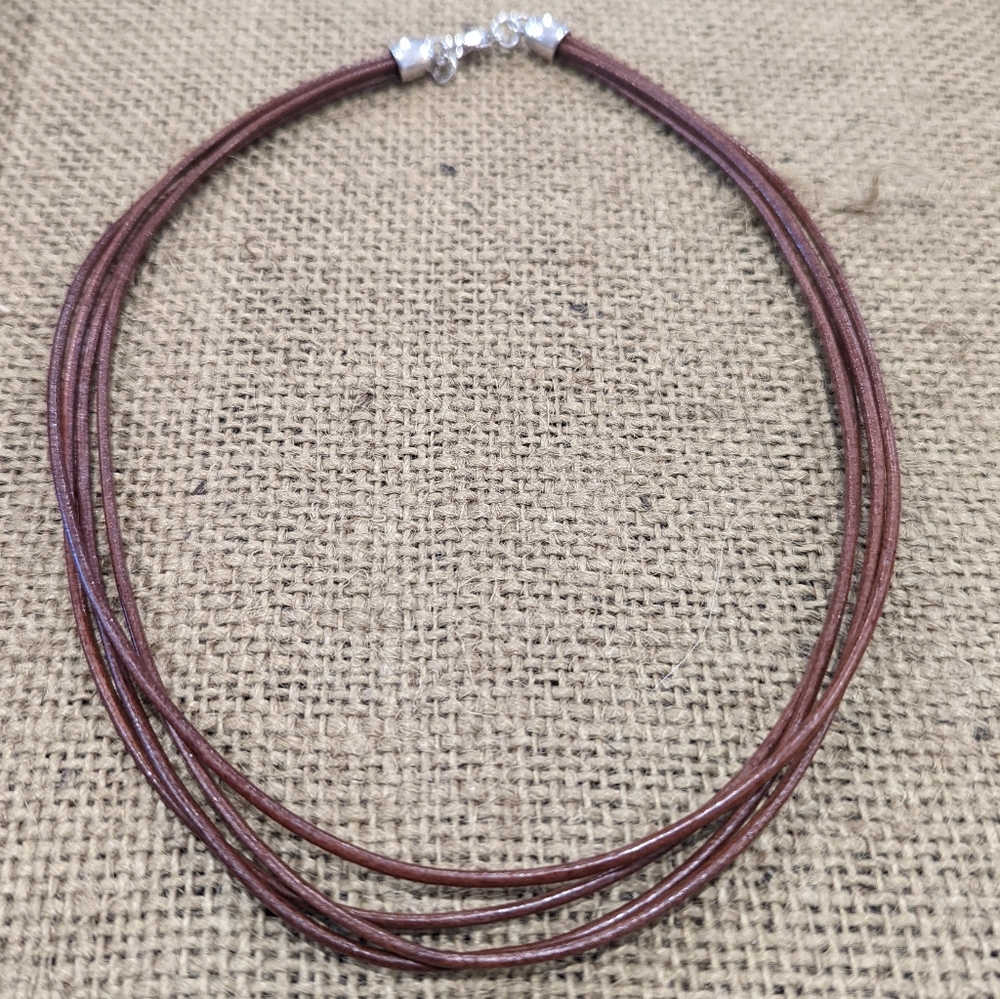 Leather necklace
